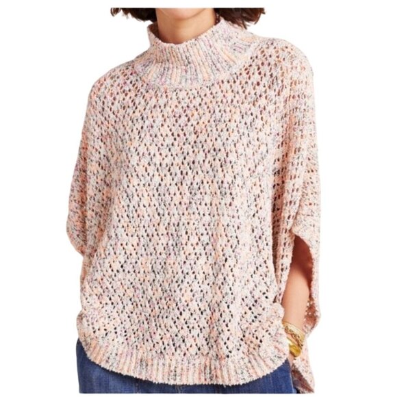 Akemi and Kin Hattie Open Knit Crochet Sweater One Size Pullover Anthropologie - Picture 7 of 9